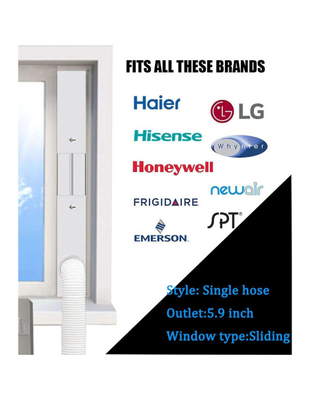 Kit Sello Ventana Aire Acondicionado tBesme 121.9 cm Ajustable Kit Sello Ventana Aire Acondicionado tBesme 121.9 cm Ajustable