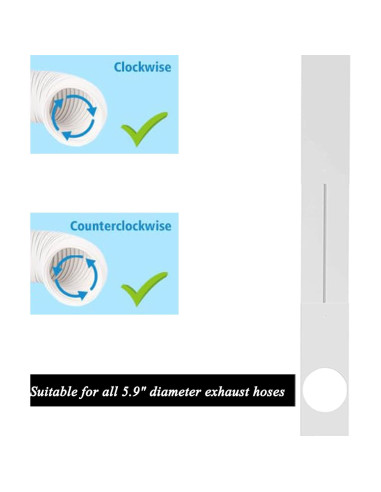 Kit Sello Ventana Aire Acondicionado tBesme 121.9 cm Ajustable