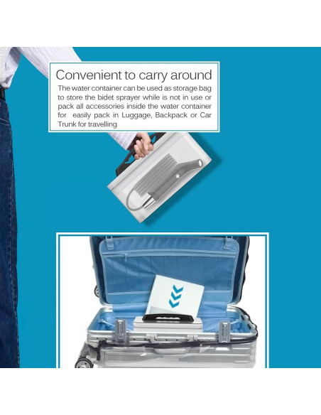 Bidet Portátil LUOOV 2.3L Eléctrico para Viaje y Camping