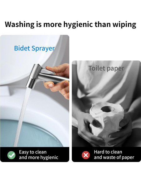 Rociador de Bidet de Mano Afudrvey Acero Inoxidable 2025