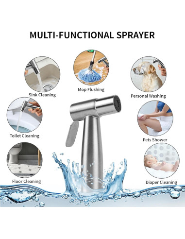 Rociador de Bidet de Mano Afudrvey Acero Inoxidable 2025