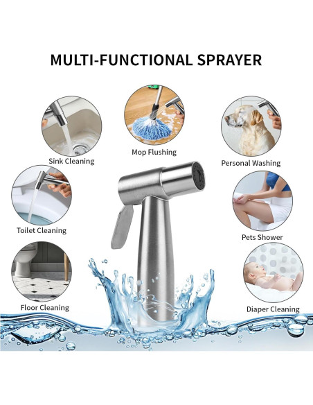 Rociador de Bidet de Mano Afudrvey Acero Inoxidable 2025