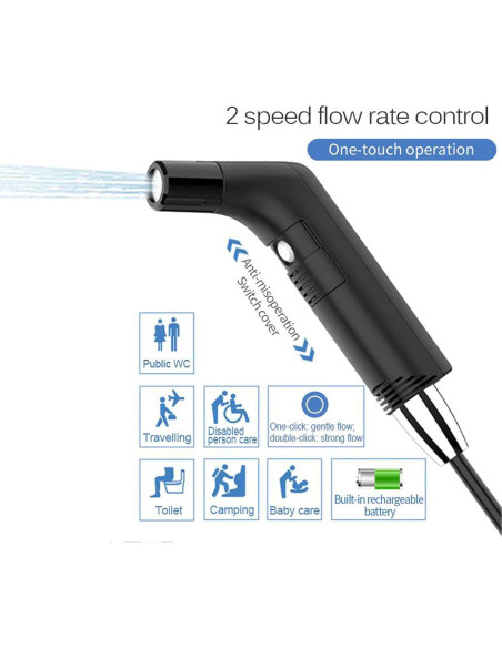 Bidet Portátil LUOOV 2.3L Eléctrico para Viaje y Camping