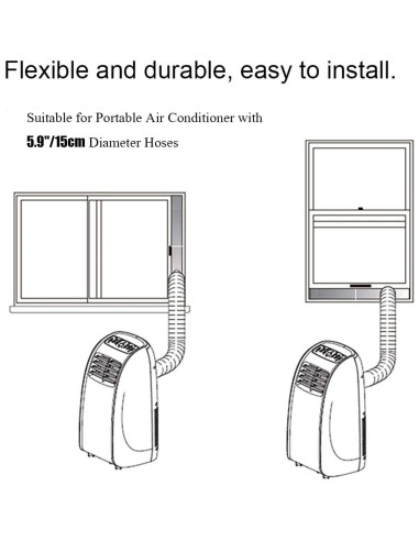 Kit Sello Ventana Aire Acondicionado tBesme 121.9 cm Ajustable