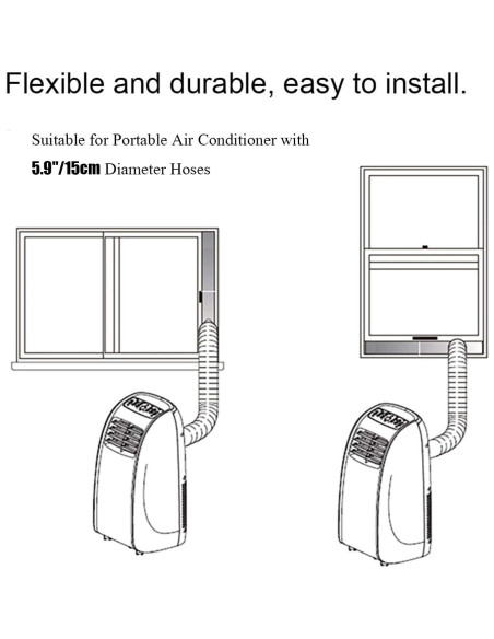 Kit Sello Ventana Aire Acondicionado tBesme 121.9 cm Ajustable Kit Sello Ventana Aire Acondicionado tBesme 121.9 cm Ajustable