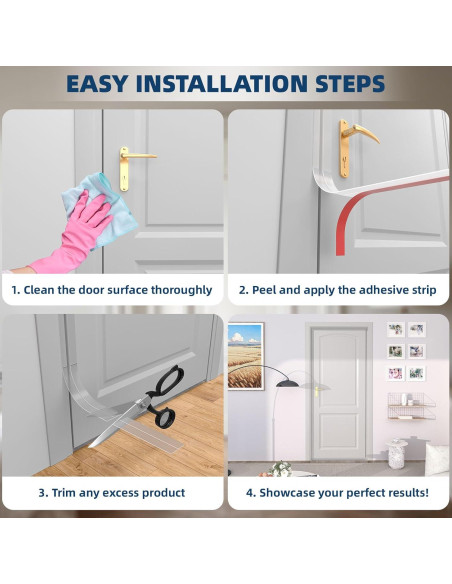 Burlete de Silicona Elvone 6,10 m x 5,08 cm Transparente