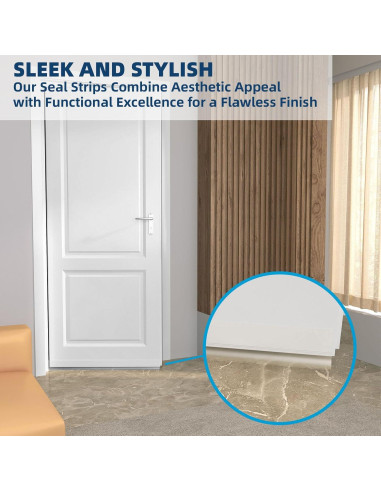 Burlete de Silicona Elvone 6,10 m x 5,08 cm Transparente