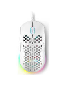 Ratón Gaming Dierya M1SE 12800DPI RGB Ligero Blanco