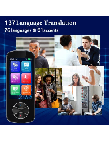 Traductor de Idiomas CHUNMU 137 Idiomas Sin WiFi