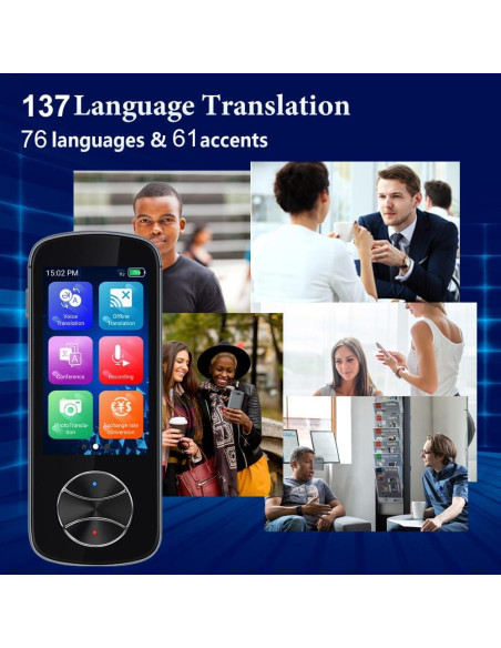 Traductor de Idiomas CHUNMU 137 Idiomas Sin WiFi