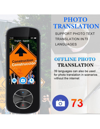 Traductor de Idiomas CHUNMU 137 Idiomas Sin WiFi