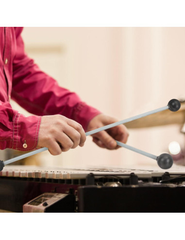 Mallets de Marimba Mikinona 2 Piezas Goma Suave 33cm