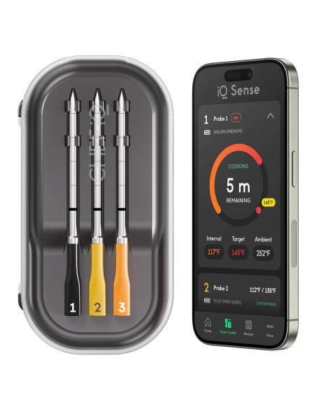 Termómetro de Carne Inalámbrico CHEF iQ Sense 3 Probes