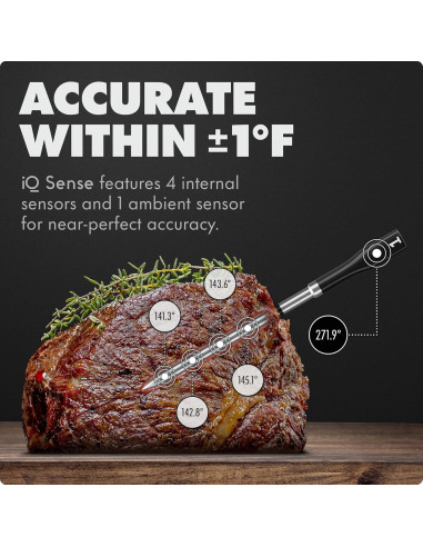 Termómetro de Carne Inalámbrico CHEF iQ Sense 3 Probes
