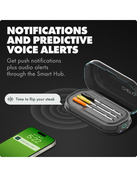 Termómetro de Carne Inalámbrico CHEF iQ Sense 3 Probes