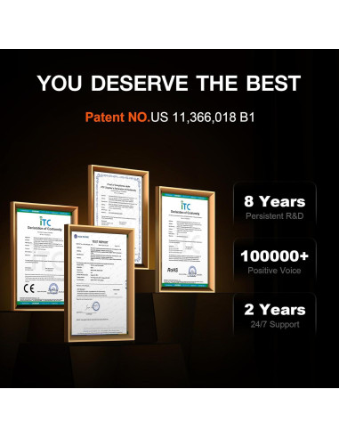 Termómetro de carne inalámbrico Paneceia BQ50 con 2 sondas