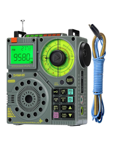 Radio Portátil ZHIWHIS ZWS-A320 Bluetooth AM/FM/SW/VHF