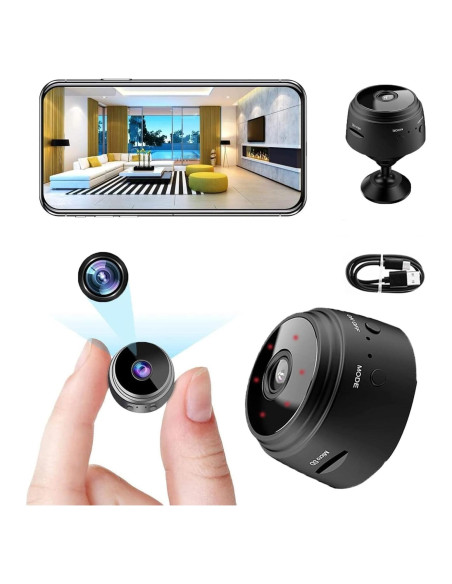 Cámara de Seguridad Mini A9 HD 720p WiFi para Hogar