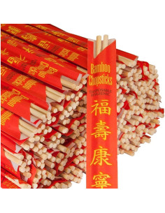 Palillos Desechables de Bambú Shop&Save 240 Pares 27,9cm 2