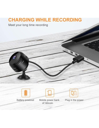 Cámara de Seguridad Mini A9 HD 720p WiFi para Hogar