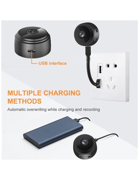 Cámara de Seguridad Mini A9 HD 720p WiFi para Hogar