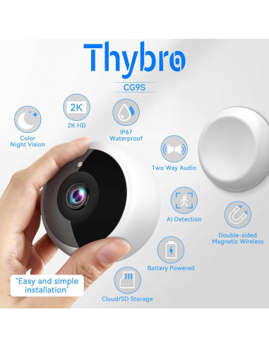 Cámara de Seguridad Inalámbrica 2K HD - Shenzhen ADDX