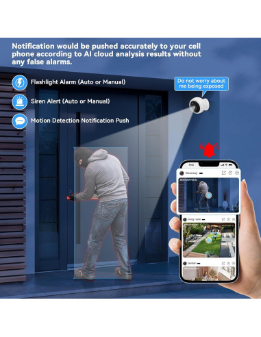 Cámara de Seguridad Inalámbrica 2K HD - Shenzhen ADDX