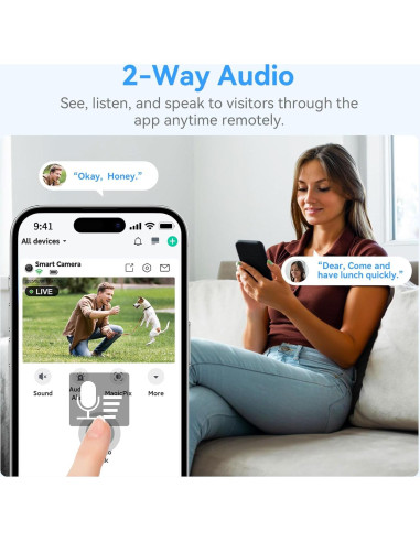 Cámara de Seguridad Inalámbrica 2K HD - Shenzhen ADDX