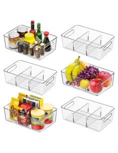 Bins Organizadores Transparentes Wea&Hea 6 Paquete 28,45 cm