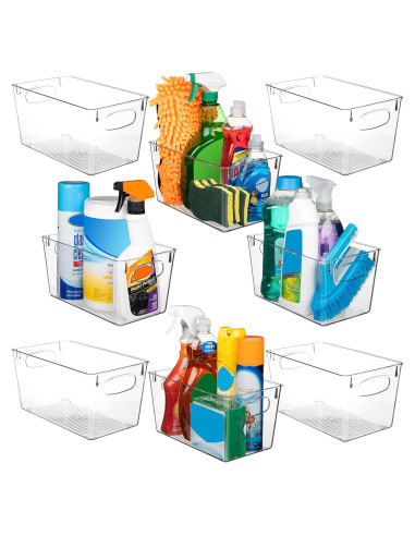 Bins de Almacenamiento ClearSpace 8 Unidades 25,4x15,2x12,7cm