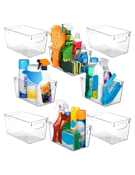 Bins de Almacenamiento ClearSpace 8 Unidades 25,4x15,2x12,7cm