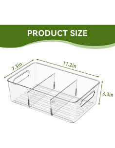 Bins Organizadores Transparentes Wea&Hea 6 Paquete 28,45 cm 2