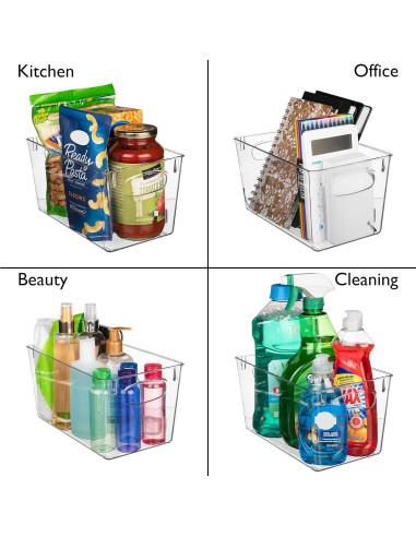 Bins de Almacenamiento ClearSpace 8 Unidades 25,4x15,2x12,7cm