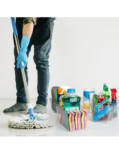 Bins de Almacenamiento ClearSpace 8 Unidades 25,4x15,2x12,7cm