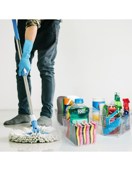 Bins de Almacenamiento ClearSpace 8 Unidades 25,4x15,2x12,7cm