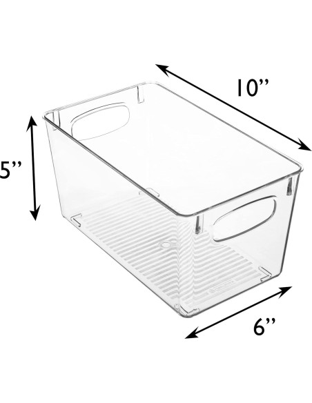 Bins de Almacenamiento ClearSpace 8 Unidades 25,4x15,2x12,7cm