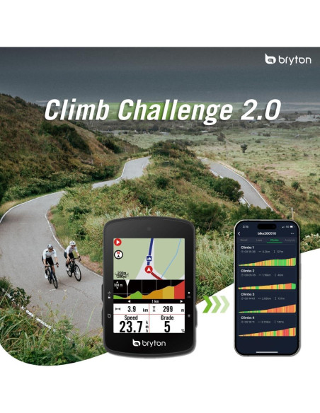 Bryton Rider S510 GPS para Bicicleta Pantalla Táctil 7,11 cm