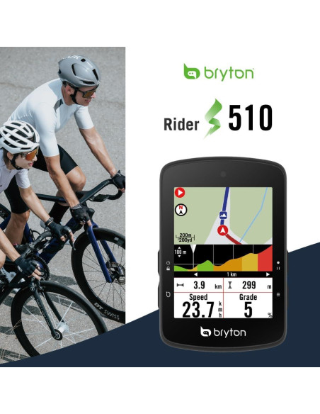 Bryton Rider S510 GPS para Bicicleta Pantalla Táctil 7,11 cm