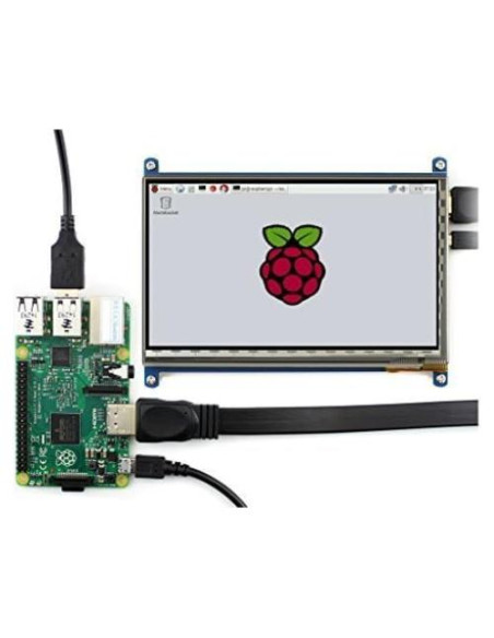 Pantalla Táctil LCD 7" Waveshare 1024x600 HDMI IPS