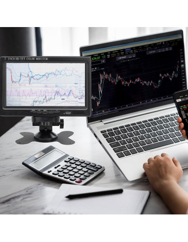 Monitor Portátil 7" IPS 1024x600 HDMI VGA Altavoces
