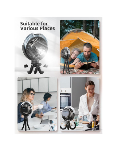 Ventilador de Cochecito Wavmill con Nebulización 6000mAh