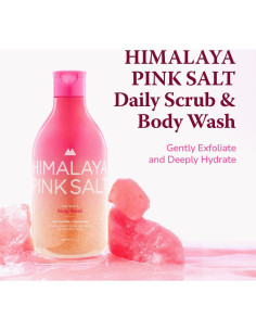 Exfoliante y Gel de Ducha Diaria LG - Sal Rosa del Himalaya 400g 2