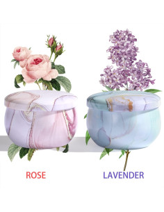 Juego de Velas Aromáticas BODY & EARTH - Lavanda y Rosa 2x59.5g 2