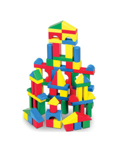 Juego de Bloques de Madera Melissa & Doug - 100 Piezas 4 Colores