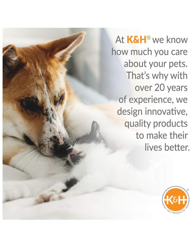 Piscina Portátil para Perros K&H Grande 107x76 cm Azul