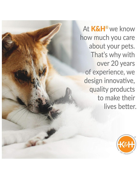 Piscina Portátil para Perros K&H Grande 107x76 cm Azul