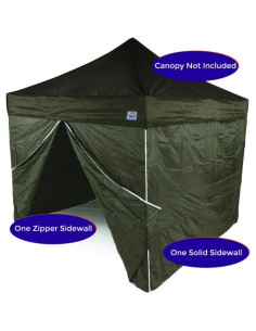 Paredes de Carpa Impact Canopy 10x10m, 1 Sólida y 1 con Cremallera 2