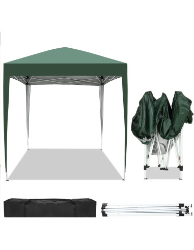 Carpa Plegable Impermeable Pinikuyiro 200x200cm Verde