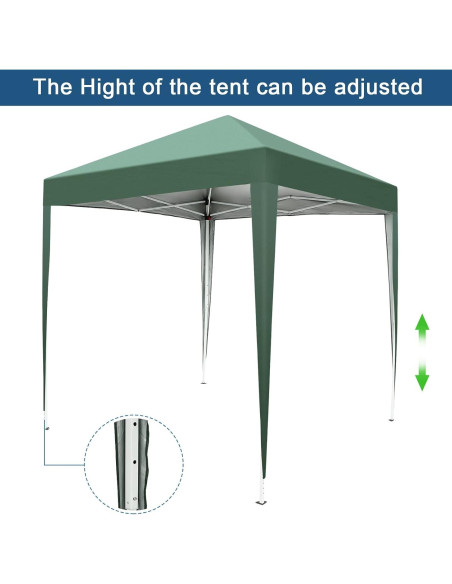 Carpa Plegable Impermeable Pinikuyiro 200x200cm Verde
