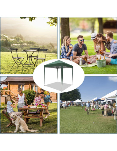 Carpa Pop Up Baisha 200x200cm Impermeable UV Verde